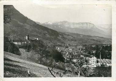 / CPSM FRANCE 74 "Faverges, les usines de soierie et le château"