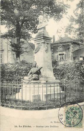 CPA FRANCE 72 "La Flèche, Statue Léo Delibes"