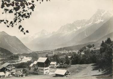 / CPSM FRANCE 74 "Les Houches, départ du téléphérique de Bellevue"