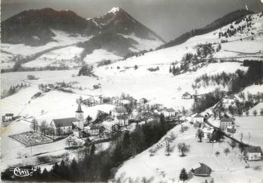 / CPSM FRANCE 74 "Habère Poche, vue générale aérienne"