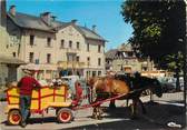 74 Haute Savoie / CPSM FRANCE 74 "Megève, les traineaux, place de l'église"