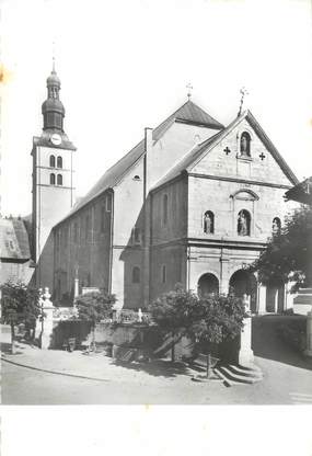 / CPSM FRANCE 74 "Megève, église Saint Jean Baptiste"