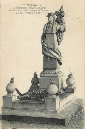 CPA FRANCE 93 "Le Bourget, Monument Amédée Roland, commandant des Francs tireurs de la Presse"