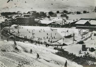 / CPSM FRANCE 74 " Megève, la patinoire "