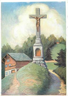 / CPSM FRANCE 74 "Megève, le Calvaire"