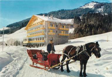 / CPSM FRANCE 74 "megève, les chalets du Prariand, le chalet Familial' / ATTELAGE