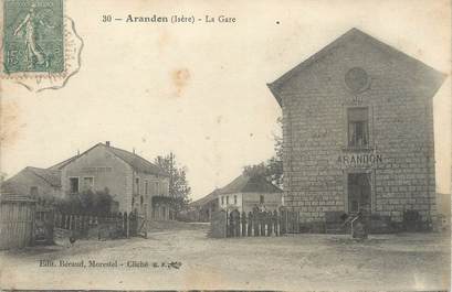 / CPA FRANCE 38 "Arandon, la gare"