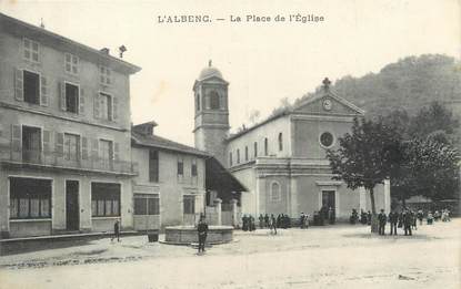 / CPA FRANCE 38 "L'Albenc, la place de l'église"