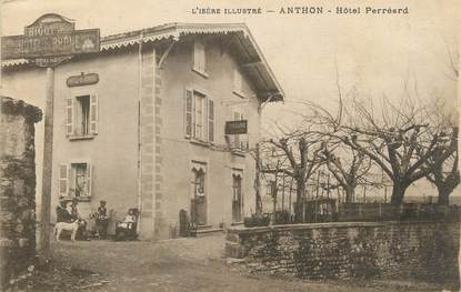 / CPA FRANCE 38 "Anthon, hôtel Perréard"