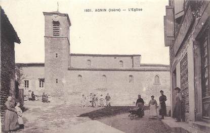 / CPA FRANCE 38 "Agnin, l'église"