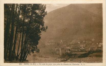 CPA FRANCE 06 "Breil, coin du pays, vue prise du chemin de l'Ournéïa"