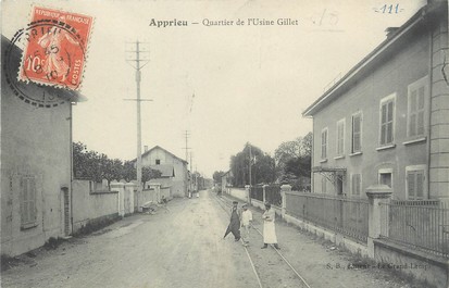 / CPA FRANCE 38 "Apprieu, quartier de l'usine Gillet"