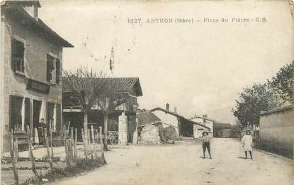 / CPA FRANCE 38 "Anthon, place du Plâtre"