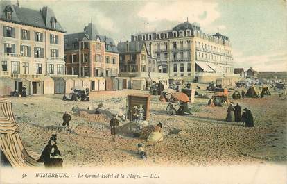 CPA FRANCE 62 "Wimereux, le Grand Hotel et la Plage"