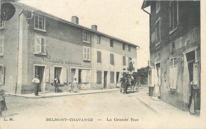 / CPA FRANCE 38 "Belmont Chavanoz, la grande rue"