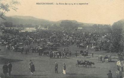 / CPA FRANCE 38 "Beaucroissant, la foire des 13-14 et 15 septembre"