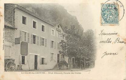 / CPA FRANCE 38 "La Balme les Grottes, hôtel Allemand, fermier des Grottes"