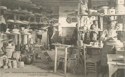   CPA FRANCE 29 "Quimper, Faïencerie, atelier de moulage "