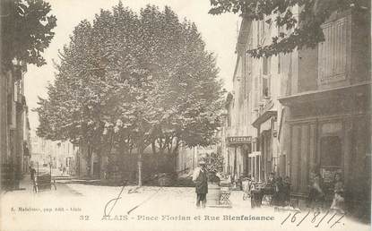 CPA FRANCE 30 "Alès, Place Florian"