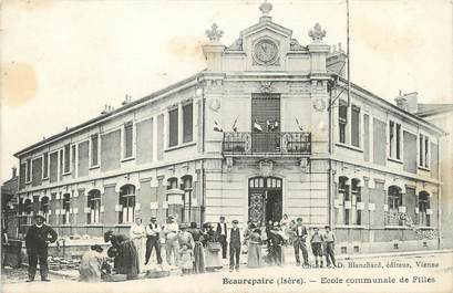 / CPA FRANCE 38 "Beaurepaire, école communale de filles"