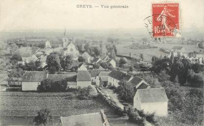 / CPA FRANCE 38 "Creys, vue générale"