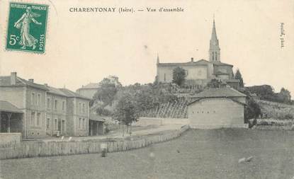 / CPA FRANCE 38 "Charentonay, vue d'ensemble"