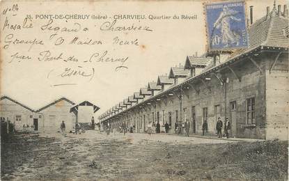 / CPA FRANCE 38 "Pont de Chéruy, Charvieu, quartier du réveil"