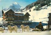 74 Haute Savoie / CPSM FRANCE 74 "Morzine, hôtel Champs Fleuris" / ATTELAGE DE CHIENS