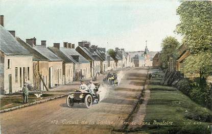 CPA FRANCE 72 "Circuit de la Sarthe, arrivée dans Bouloire" / AQUA PHOTO / AUTOMOBILE