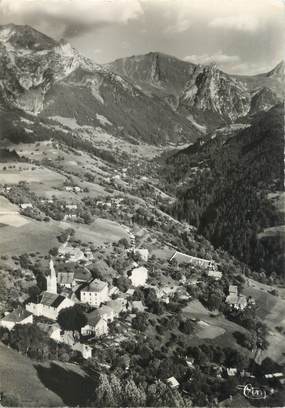 / CPSM FRANCE 74 "Manigod, vue panoramique aérienne"