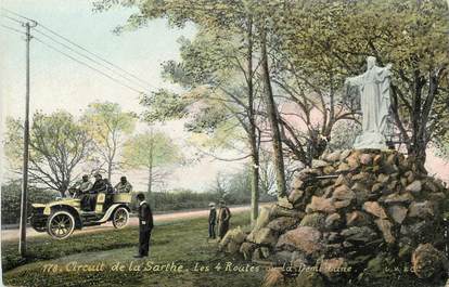 CPA FRANCE 72 "Circuit de la Sarthe, les 4 routes ou la Demi Lune" / AQUA PHOTO / AUTOMOBILE