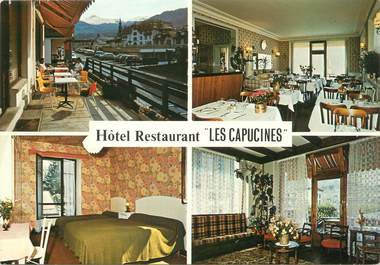 / CPSM FRANCE 74 " Saint Gervais les Bains, hôtel restaurant Les Capucines"