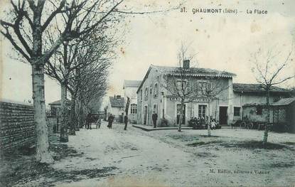 / CPA FRANCE 38 "Chaumont, la place"