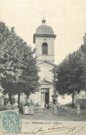 / CPA FRANCE 38 "Chatonnay, l'église"