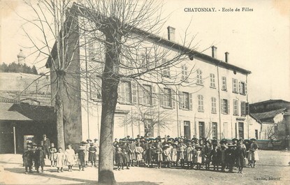 / CPA FRANCE 38 "Chatonnay, école de filles"