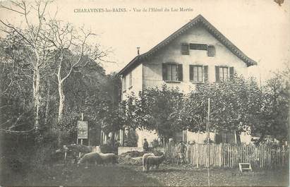 / CPA FRANCE 38 "Charavines Les Bains, vue de l'hôtel du lac Martin"