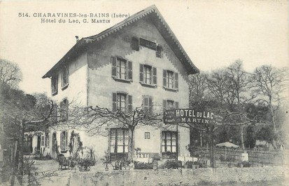 / CPA FRANCE 38 "Charavines Les Bains, hôtel du Lac"