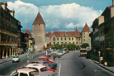 CPSM SUISSE  "Yverdon, rue de la Plaine"