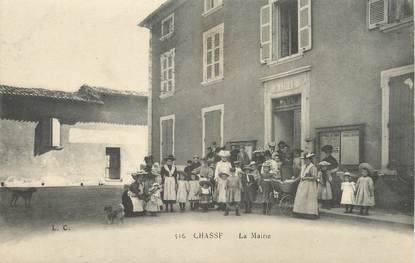 / CPA FRANCE 38 "Chasse, la mairie"