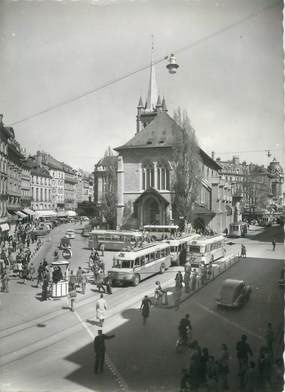  CPSM  SUISSE  "Lausanne" / AUTOBUS