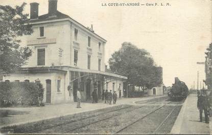 / CPA FRANCE 38 "La Côte Saint André, gare PLM"