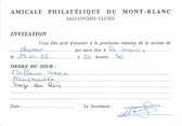 74 Haute Savoie / CPSM FRANCE 74 "Sallanches, amicale philatélique du Mont Blanc"