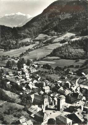 / CPSM FRANCE 74 "Saint Jeoire en Faucigny, vue générale aérienne"