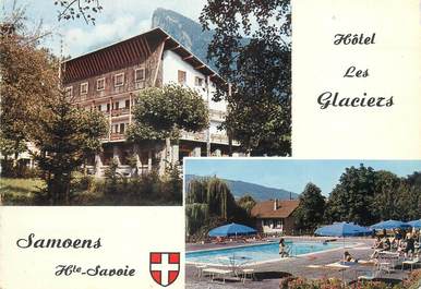 / CPSM FRANCE 74 "Samoëns, hôtel Les Glaciers"