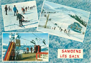 / CPSM FRANCE 74 "Samoëns, Les Saix" / SKI