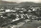 74 Haute Savoie / CPSM FRANCE 74 "Thonon Les Bains, le port, la ville et les Monts du Chablais"