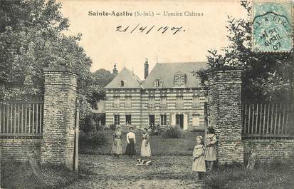 CPA FRANCE 76 "Sainte Agathe, L'Ancien Château"