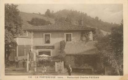 / CPA FRANCE 38 "La Forteresse, restaurant Charles Paysan"