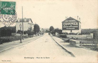 CPA FRANCE 95 "Montmagny, rue de la gare"