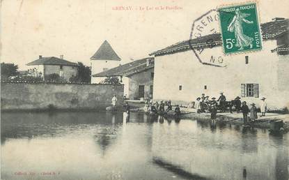 / CPA FRANCE 38 "Grenay, le lac et le pavillon"